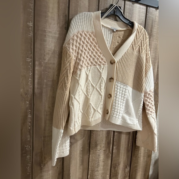 Rails Reese Colorblock Mixed Stitch Cardigan, S - Picture 5 of 8